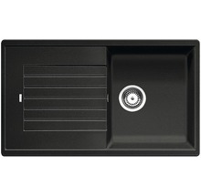 Chiuvetă de bucătărie neagră cu uscător