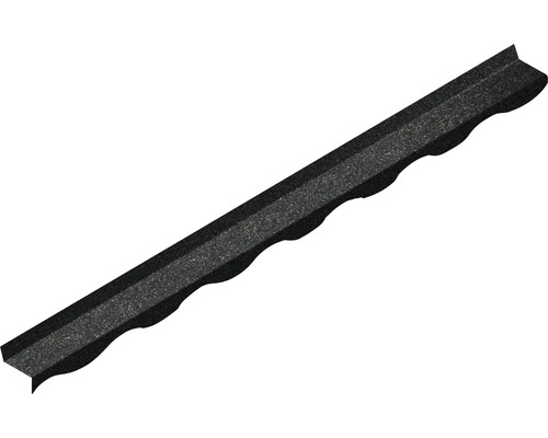 Șorț de coamă Novatik Natura Dark Moon 45x140x1810 mm Profil pentru acoperiș din plastic