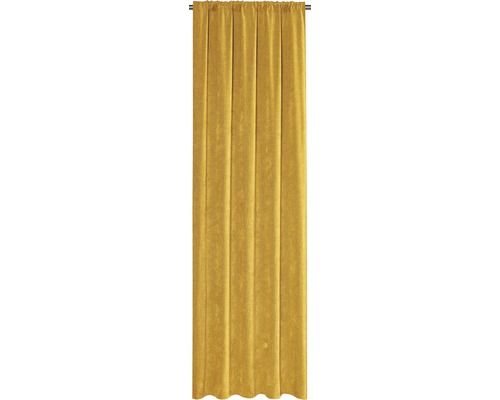 Draperie cu rejansă Velvet galben 140x280 cm