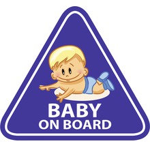 Autocolant Baby on Board cu motiv pentru copii