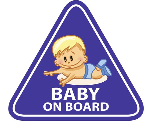 Autocolant Baby on Board cu motiv pentru copii