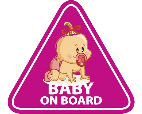 Indicator Bebeluș la bord cu ilustrație cu bebeluș