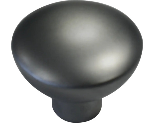 Buton pentru mobilă Ø33mm, metal zamac cromat mat