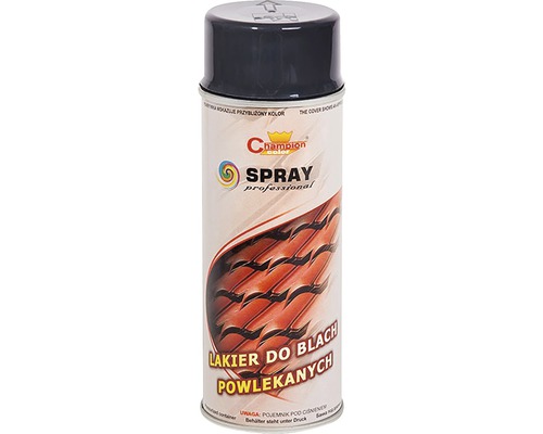 Vopsea spray Champion pentru acoperiș, gri maro 400 ml Vopsea spray pentru table într-un recipient spray