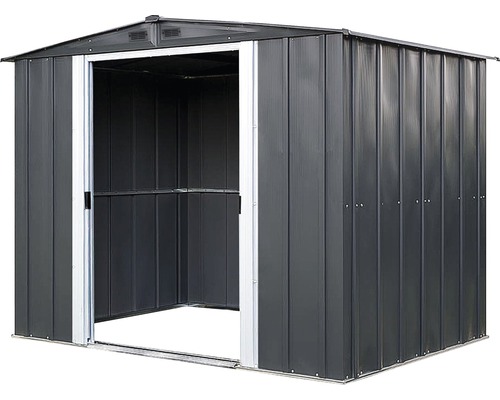 Magazie de grădină metalică cu ușă glisantă