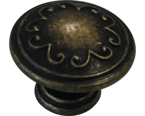 Buton pentru mobilă Ø32mm, metal zamac brunat