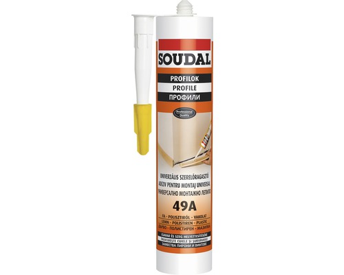 Adeziv de montaj universal SOUDAL 49A 280 ml pe bază de cauciuc stirenic