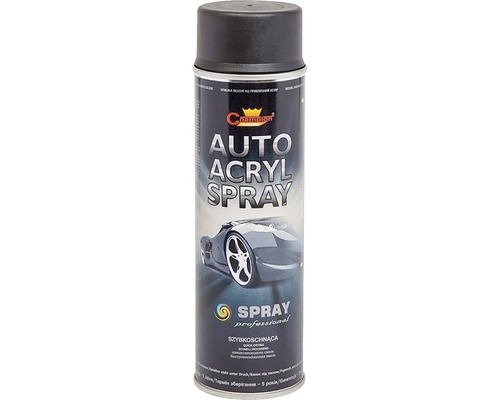 Lac acrilic spray Champion AutoAcryl negru grafit 500 ml