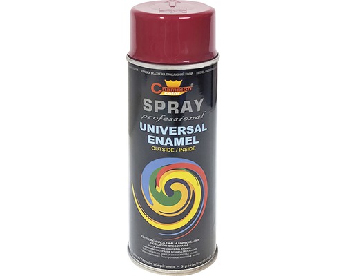 Spray profesional email universal Champion RAL 3005 roșu vin 400 ml