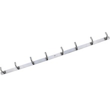 Bară metalică pentru haine cu șapte cârlige
