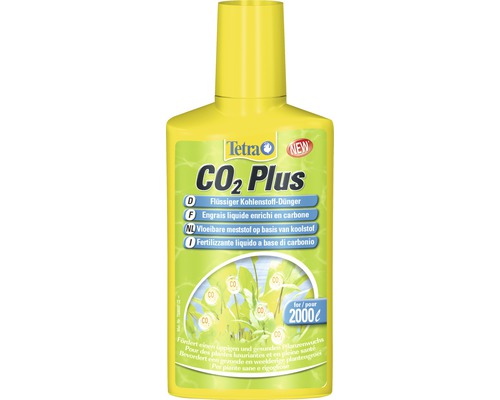 Îngrășământ lichid cu carbon Tetra CO2 Plus în flacon galben pentru 2000 litri Îngrășământ lichid cu carbon Tetra CO2 Plus în flacon galben pentru 2000 litri