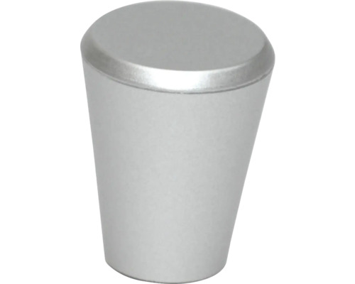 Buton pentru mobilă Ø14mm, plastic argintiu