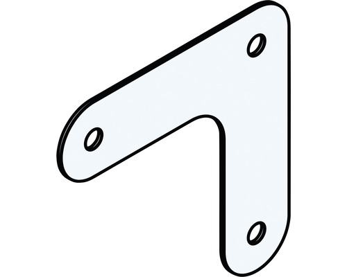 Conector de colț cu trei găuri de fixare