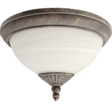 Aplică tavan Madrid E27 max. 2x40W, pentru exterior IP43, auriu antic/alb mat