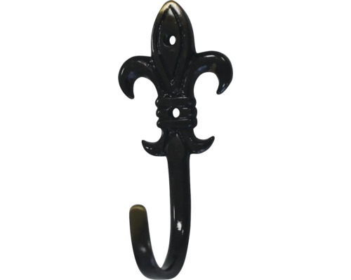 Cuier decorativ 30x68x31mm, metal alamă brunat