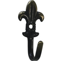 Cârlig decorativ cu model de crin pentru montaj pe perete