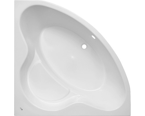 Cadă pe colţ simetrică Belform Equilibra 120x120x62 cm acril alb 27CB0007 Cadă de colț de sus