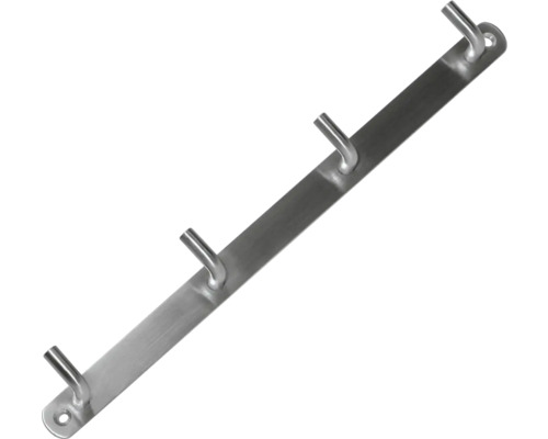 Cuier pentru mobilă 4 cârlige 20x310x30mm, oțel inox