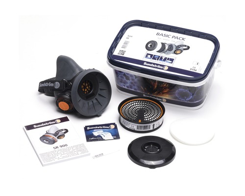Set semimasca respiratorie Sundström SR 900 cu filtre și accesorii