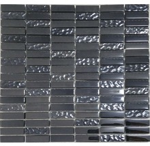 Mozaic piscină sticlă DI005 negru 30x30 cm