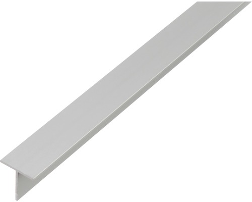 Profil aluminiu tip T Alberts 15x15x1,5 mm, lungime 1m, argintiu Profil T din aluminiu