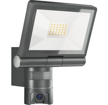 Proiector cu LED integrat Steinel XLED CAM 21W 2310 lumeni, senzor de mișcare, cameră video WiFi încorporată, pentru exterior IP44-thumb-0