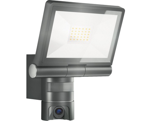 Reflector LED de exterior cu cameră integrată pentru montare pe perete