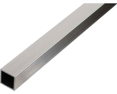 Țeavă aluminiu pătrată Alberts 25x25x1,5 mm, lungime 1m