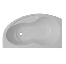 Cadă de baie asimetrică pe colţ Belform Koni 90x155.5x75 cm colț dreapta acril alb 27SE0004-thumb-0