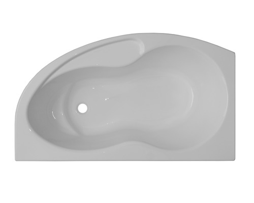 Cadă de baie asimetrică pe colţ Belform Koni 90x155.5x75 cm colț dreapta acril alb 27SE0004-0