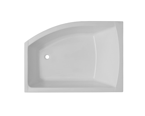 Cadă de baie asimetrică pe colţ Belform Magnus 115x160x67 cm colț dreapta acril alb 27SE0006