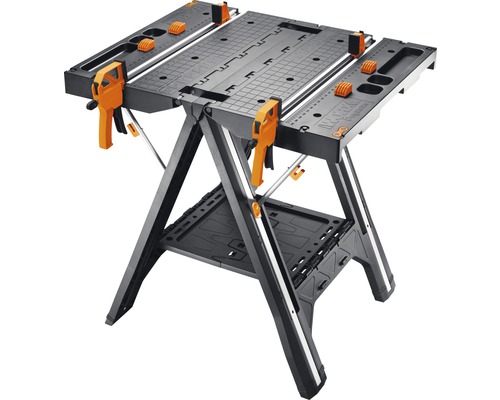 Banc de lucru cu dispozitive de prindere pentru activități de atelier
