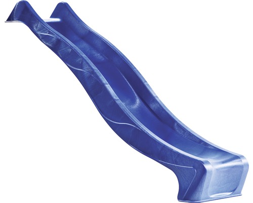 Tobogan pentru copii curbat din plastic 290 cm albastru Tobogan pentru copii curbat din plastic 290 cm albastru