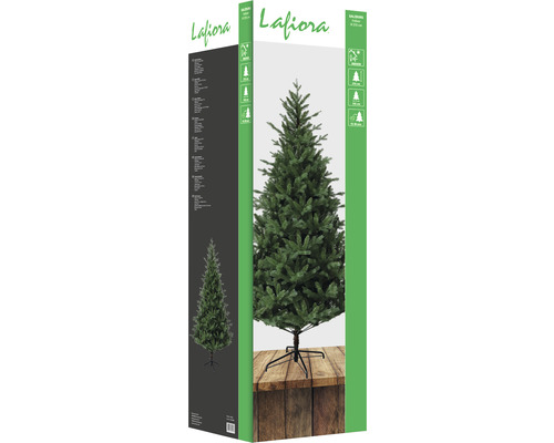 Brad artificial de Crăciun Lafiora pe ambalaj