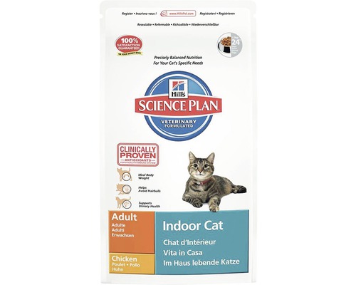Hrană uscată pentru pisici Hills Indoor Cat Adult cu pui 1,5 kg