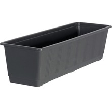 Jardinieră Geli standard, plastic, 60x17x14 cm, antracit