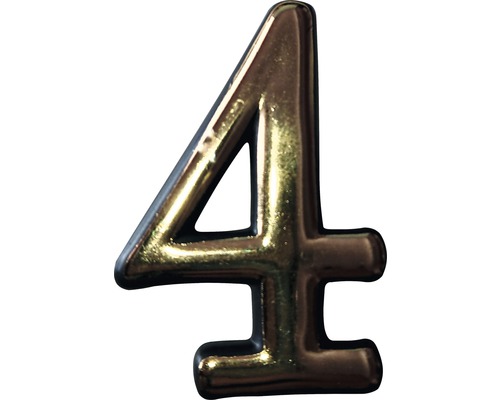Număr casă „4” pentru poartă/ușă, material PVC