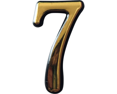 Număr casă „7” pentru poartă/ușă, material PVC