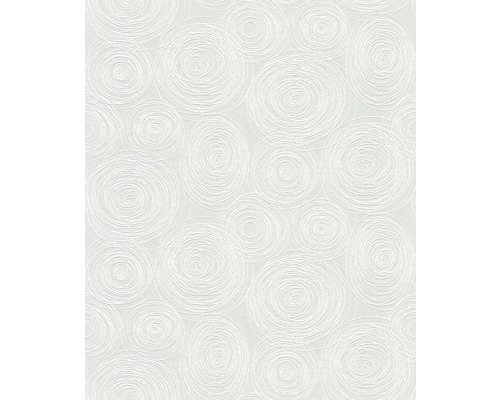 Tapet vlies 9368 Patent Decor alb 25x1,06 m Tapet cu design circular