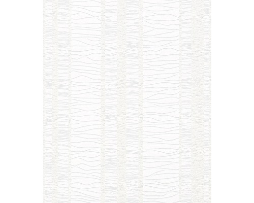 Tapet vlies 9457 Patent Decor 3D alb 10,05x0,53 m Tapet alb cu model ondulat