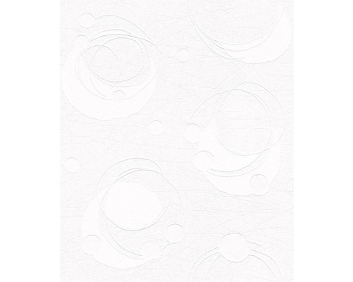 Tapet vlies 9462 Patent Decor 3D alb 10,05x0,53 m Tapet cu cercuri și textură