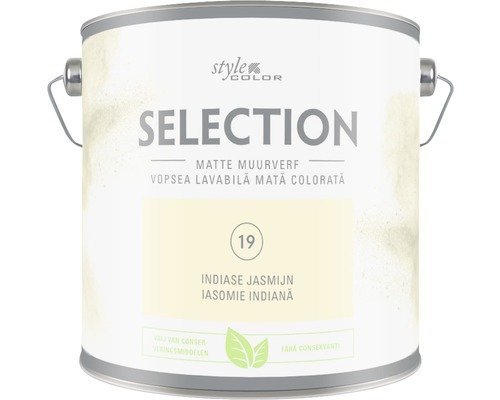 Vopsea mată premium fără conservanți StyleColor SELECTION nuanța 19 Iasomie indiană 2,5 l