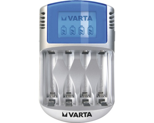 Încărcător Varta cu patru sloturi de încărcare și indicator de stare a bateriei