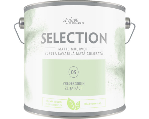 Vopsea mată premium fără conservanți StyleColor SELECTION nuanța 05 Zeița păcii 2,5 l