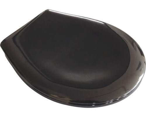 Scaun de toaletă negru în formă de picătură