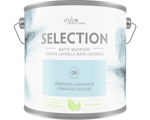 Vopsea mată premium fără conservanți StyleColor SELECTION nuanța 08 Frumusețe ascunsă 2,5 l