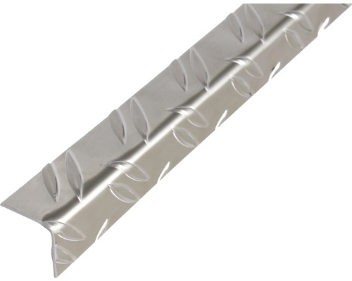 Cornier aluminiu Alberts 41,2x41,2x1,5 mm, striat, lungime 1m