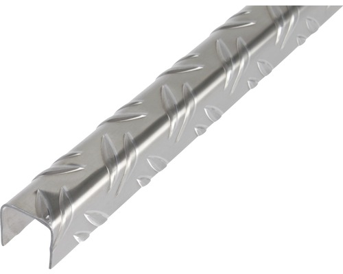 Profil aluminiu tip U Alberts 23,5x23,5x23,5x1,5 mm, striat, lungime 1m, argintiu Profil aluminiu tip U Alberts 23,5x23,5x23,5x1,5 mm, striat, lungime 1m, argintiu