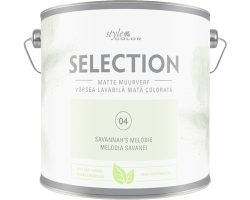 Vopsea mată premium fără conservanți StyleColor SELECTION nuanța 04 Melodia Savanei 2,5 l