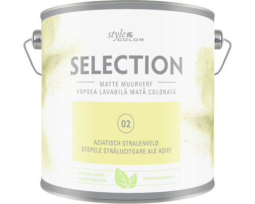 Vopsea mată premium fără conservanți StyleColor SELECTION nuanța 02 Stepele strălucitoare ale Asiei 2,5 l-0